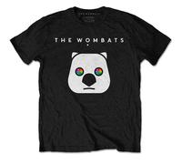 The Wombats 'Rainbow Eyes' (Negro) Camiseta - ¡NUEVO Y OFICIAL