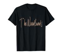 The Woodlands Texas Vintage diseño elegante Camiseta