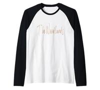 The Woodlands Texas Vintage diseño elegante Camiseta Manga Raglan