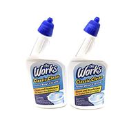 The Works Classic Clean - Limpiador de inodoro (2 botellas de 24 onzas líquidas cada una)