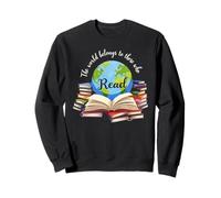 The World Belongs to Those Who Read Book Lover's Sudadera