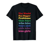 The World Has Bigger Problems Than Boys Who Kiss Boys And Gi Camiseta