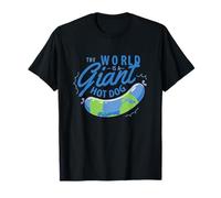 The World Is A Giant Hot Dog Conspiración Divertido Sarcasmo Camiseta