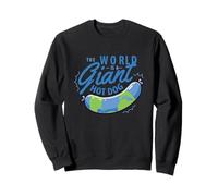 The World Is A Giant Hot Dog Conspiración Divertido Sarcasmo Sudadera