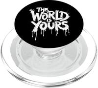 The World Is Yours - Graffiti Texto para hombres y mujeres PopSockets PopGrip para MagSafe