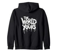The World Is Yours - Graffiti Texto para hombres y mujeres Sudadera con Capucha