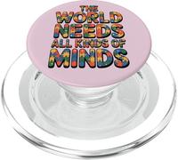 The World Needs All Kinds of Minds Puzzle Autism Awareness PopSockets PopGrip para MagSafe