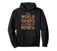 The World Needs All Kinds of Minds Puzzle Autism Awareness Sudadera con Capucha