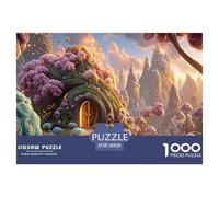 The World of Ai Art 1000 Pcs Cartón Fuerte Rompecabezas Fairy Tale Landscape Liberador De Estrés Juego Creativo Puzzle Juego De Desafío Difícil 38x26cm/1000pcs