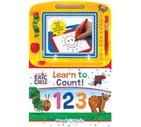 The World of Eric Carle Learn to Count 123 Read & Doodle - Learning resources for kids, a magnetic drawing pad, an easy-to-use pen, 22-page board book for reading and drawing