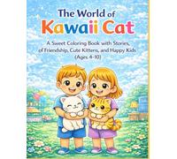 The World of Kawaii Cat: A Sweet Coloring Book with Stories of Friendship, Cute Kittens, and Happy Kids (Ages 4-10) (Little World - English Adventures)