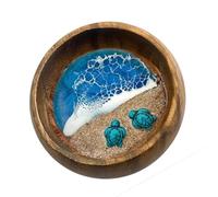 The World of The Sea in Bowls - Cuencos hechos a mano con diseño de concha, estrellas de mar, tortugas, decoración del hogar para niños, resinas inspiradas en la playa