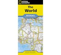 National Geographic Mapa plegable de referencia mundial con banderas y datos