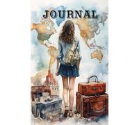 THE WORLD TRAVELER - Women Writing Journal, 150 Lined Page Notebook, Soft Cover, 5x8 Best for Carry for women