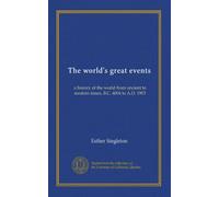 The world's great events (v.4): a history of the world from ancient to modern times, B.C. 4004 to A.D. 1903