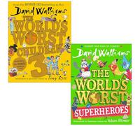The World's Worst Series 2 Books Collection Set By David Walliams (The World’s Worst Children 3 & The World’s Worst Superheroes)