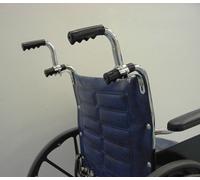 The Wright Stuff Extensiones de Agarre para Silla de Ruedas Ergonómicas, Negro, Policarbonato y Ratán, 5 Pulgadas de Altura, para Uso Interior, Accesorio para Silla de Ruedas, CHAIR