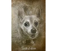 The Write it Down Daily Journal: Creative diary and notebook for your thoughts, dreams, travel adventures and more! 6 x 9 inches. Blank book. Month ... pages. Original cover art by Leslie Lawson.