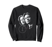 The X-Files Black and White Mulder and Scully Portrait TV Sudadera