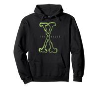 The X-Files Large Intro Logo Vintage 90's TV Show Sudadera con Capucha