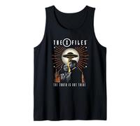 The X-Files Mulder and Scully Roswell UFO Retro TV Show Camiseta sin Mangas