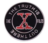 The X-Files Truth is Out There Mulder Scully Sci-Fi TV Show I Want to Believe Poster UFO Alien Trust No One - Pin esmaltado de 1.2 pulgadas