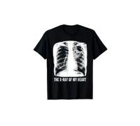 The X Ray of t T Shirt Cotton Crew Neck tee with Geometric Pattern Short Sleeves Black 3XL
