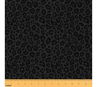 The Yard Tela de leopardo negro, tela de animales salvajes de guepardo para los amantes del arte, tela moderna de moda para acolchar, costura, manualidades, 5 yardas