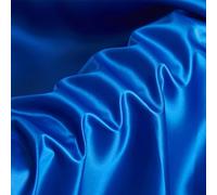 The Yard - Tela de satén azul zafiro de 1 yarda, 63 pulgadas de ancho, tela azul suave y duradera, material de satén de zafiro para bodas, decoración, ropa, manualidades, costura