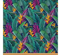 The Yard - Tela de tapicería de hojas tropicales, diseño de hojas de plátano exóticas para sillas, flores de selva de palmeras para exteriores y proyectos de bricolaje, 2 yardas (184 x 150 cm), color