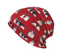 The Yard Terrier Dog - Gorro de punto de poliéster con diseño de calavera, gorro de correr, perro Biewer Terrier