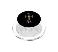 The Yellow Shine Diamonds Silver Cross PopSockets PopGrip para MagSafe
