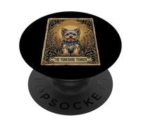 The Yorkshire Terrier Tarot Card PopSockets PopGrip Adhesivo