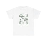 The Younger You Would Be So Proud Graphic T Shirt Unisex Heavy Cotton tee White S