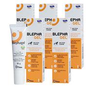 Thea Blephagel - Gel estéril, la solución suave para la higiene diaria de los párpados, sin conservantes e hipoalergénico, calma, refresca y suaviza los párpados, paquete de 5 unidades de 30 g