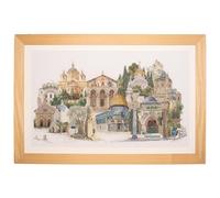 Thea Gouverneur Jerusalén Kit de Punto de Cruz, 78,7 x 19,75 cm, 18 Unidades, Tela, 533A Aida, 31.1 Pulgadas por 13.8 Pulgadas