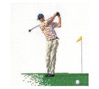 Thea Gouverneur - Kit Punto Croce Contato - Golf - Aida - 18 Conteggi - Per adulti - 3032A