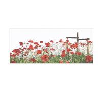 Thea Gouverneur - Kit Punto Croce Contato - Papaveri - Aida - 18 Conteggi - Per adulti - 546A