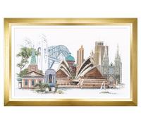 Thea Gouverneur - Kit Punto Croce Contato - Sydney - Lino - 36 Conteggi - Per adulti - 480
