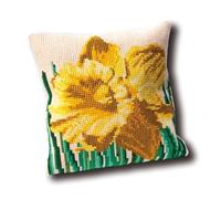 Thea Gouverneur Narcis Cushion Tapestry Kit-15.75"X15.75" Stitched In Floss, 1 Unidad (Paquete de 1)