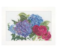 Thea GOUVERNEUR SINCE 1959 442A Aida Kit de Punto de Cruz con hortensias, 0 cm