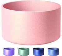 Theaque Bota protectora de silicona mate metálica brillante, compatible con Stanley/Simple Modern de 20 a 40 onzas y botella de agua de 12 a 24 onzas y más botellas con base de 2.8 a 3 pulgadas