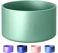 Theaque Bota protectora de silicona metálica mate brillante, compatible con Stanley/Simple Modern de 20 a 40 onzas y botella de agua de 12 a 24 onzas y más botellas con base de 2.8 a 3 pulgadas