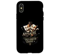 Theater Actor Actress Masks Applause Is My Favorite Sound Carcasa para iPhone X/XS
