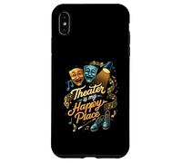 Theater Is My Happy Place Stage Musical Drama Gift Carcasa para iPhone XS MAX