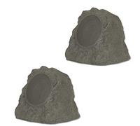 Theater Solutions B43GR - Par de Altavoces Bluetooth Rock con batería Recargable de 120 W, Totalmente inalámbricos, Color Gris Pizarra con hasta 99 Altavoces de Forma inalámbrica, Gris Pizarra