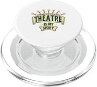 Theatre Is My Sport Actor Actriz Cantante Teatro Animador PopSockets PopGrip para MagSafe