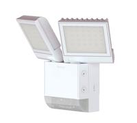 Theben 1020802 theLeda S17-100 WH Foco LED I detector de movimiento integrado I blanco I 17 W I montaje en pared I temperatura de color 4000 K I ángulo de detección 180° I alcance 10 m I orientable