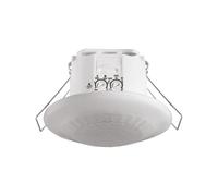 Theben 1030052 LUXA 103 S360-100-12 DE-UP WH Detector de Presencia 360° PIR | empotrado en techo, 12 m, 1 canal, 400 W LED, IP54, 15 s-30 min, medición de luz mixta, mando a distancia, Teach-in, blanco