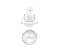 Theben 1030560 theMova S360-100 DE WH I Detector de Movimiento infrarrojo pasivo I Montaje en Techo I Área de detección Redonda 360° I Función Teach-In I PIR
